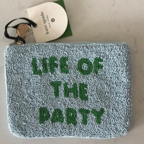 Kate Spade Target Beaded Life of The Party Beaded Clutch Bag - Picture 4 of 5